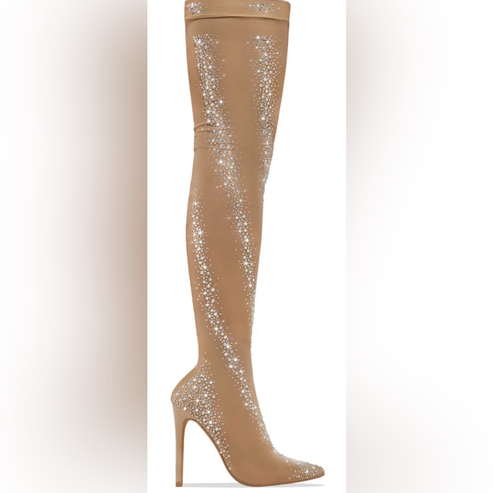 Over the knee embellished boots - Picture 4 of 5